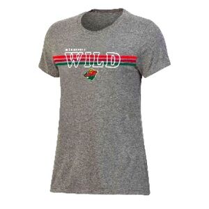 NHL Minnesota Wild Women's Gray
Short Sleeve Fashion T-Shirt - S